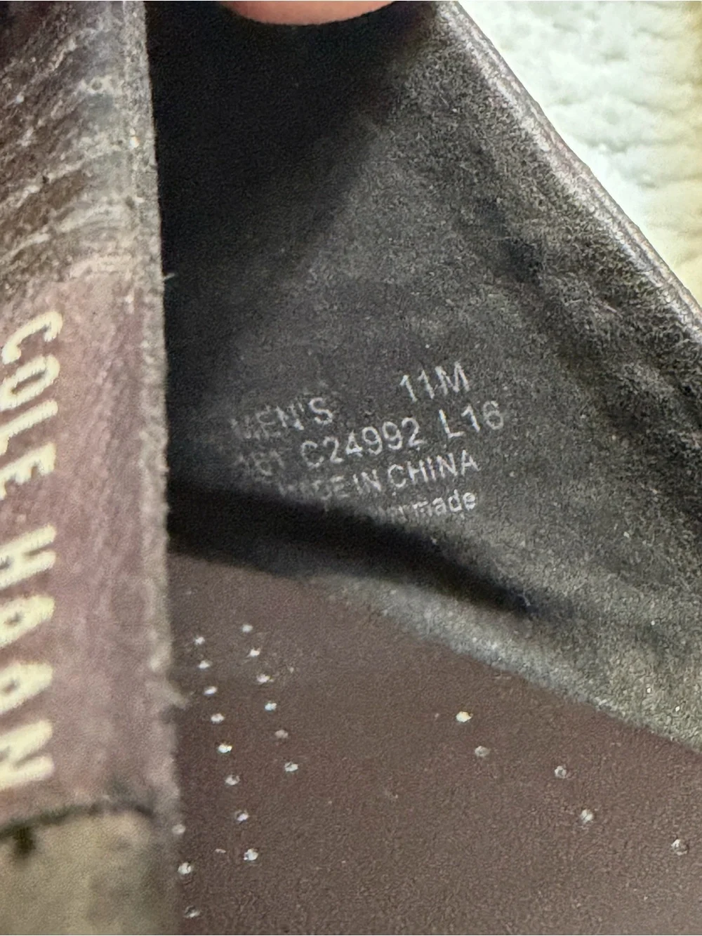Cole Haan Brown Leather Slip On Sandals Men’s Size 11